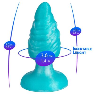 Alternative view of SILEXD - MELTY PLUG ANAL DE DERRETIMENTO FANTASY DE SILICONE LÍQUIDO TERMOREATIVO AZUL CELESTIAL 9,2 CM
