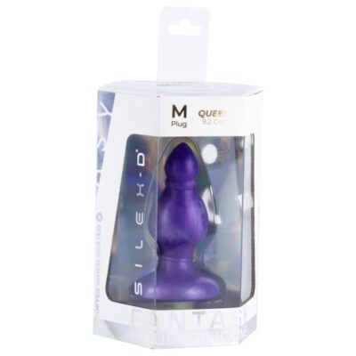 Silexd - queen anal plug fantasy liquid silicone themorreative purple 9. 2 cm silexd caliente. Pt