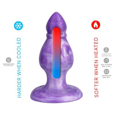 Silexd - queen anal plug fantasy liquid silicone themorreative purple 9. 2 cm silexd caliente. Pt