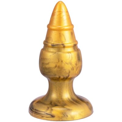 Silexd - goldy plug anal fantasy de silicone líquido termoreativo dourado 9,2 cm silexd caliente. Pt