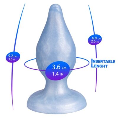 Alternative view of SILEXD - DIAMOND PLUG ANAL FANTASY DE SILICONE LÍQUIDO TERMOREATIVO AZUL PEROLADO 9,2 CM