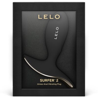 Lelo - surfer 2 plug vibratório anal unissex preto lelo caliente. Pt