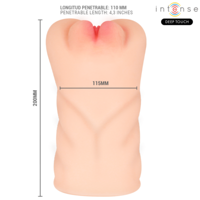 Intense deep touch - masturbador vaginal krista com sucção, vibração e efeitos sonoros - 1,2 kg intense bodies & masturbators caliente. Pt
