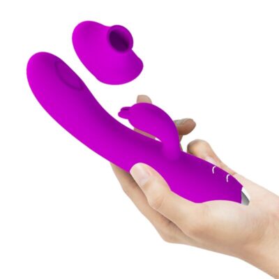 Pretty love - regina vibrador recarregável - gel de sucção roxo pretty love c-type caliente. Pt