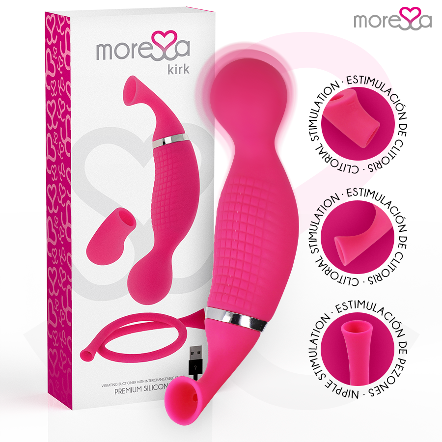 MORESSA - KIRK DUO SUCÇÃO + MASSAGEADOR MULTI-PERFORMANCE PREMIUM SILICONE RECARREGÁVEL 1 Moressa - kirk duo sucção + massageador multi-performance premium silicone recarregável
