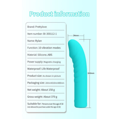 Pretty love - rylan vibrador azul para ponto g pretty love flirtation caliente. Pt