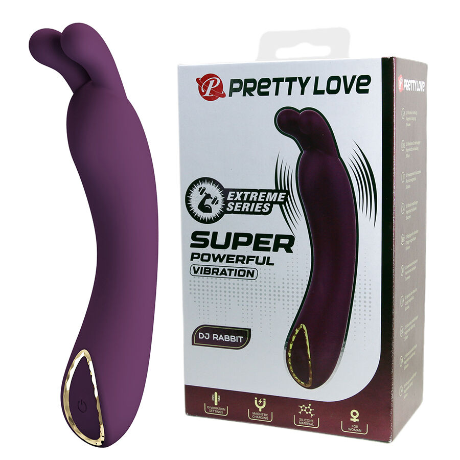 PRETTY LOVE - DJ RABBIT VIBRADOR DE PONTO G ROXO 1 Pretty love - dj rabbit vibrador de ponto g roxo