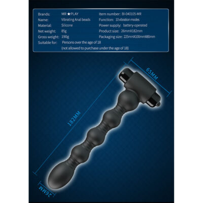 Mr play - massageador de plug anal vibratório mr play caliente. Pt