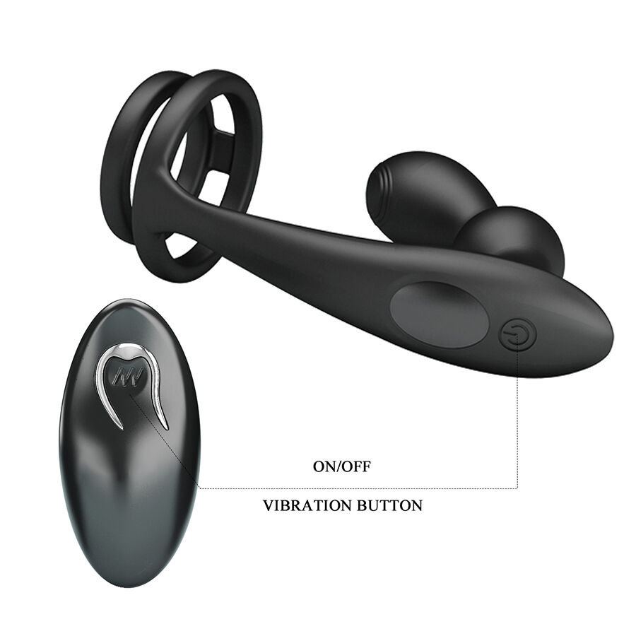 MR PLAY - PLUG ANAL VIBRATÓRIO COM ANEL PENIANO E CONTROLE REMOTO 5 Mr play - plug anal vibratório com anel peniano e controle remoto - image 5