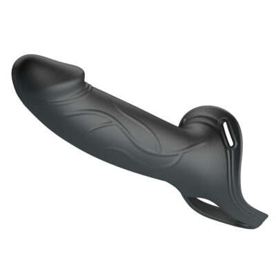 Alternative view of PRETTY LOVE - LANDON BLACK VIBRATING STRAP-ON