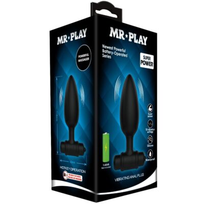 Mr play - plug anal super power com vibração mr play caliente. Pt