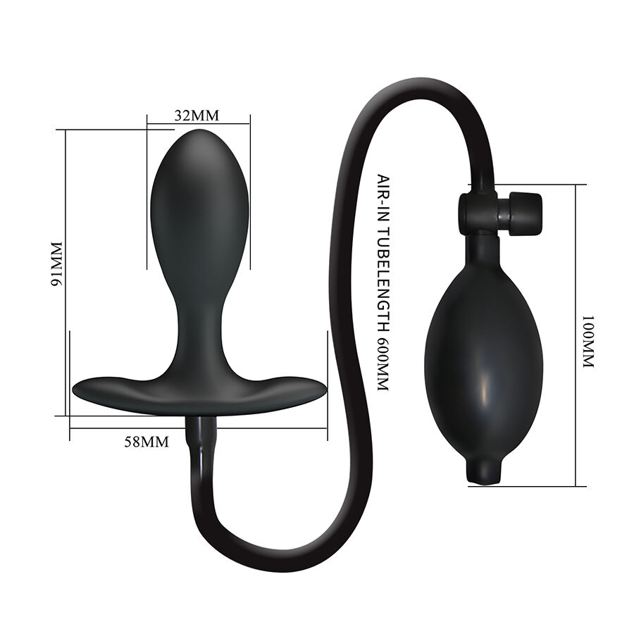 MR PLAY - PLUG ANAL INFLÁVEL AJUSTÁVEL 6 Mr play - plug anal inflável ajustável - image 6