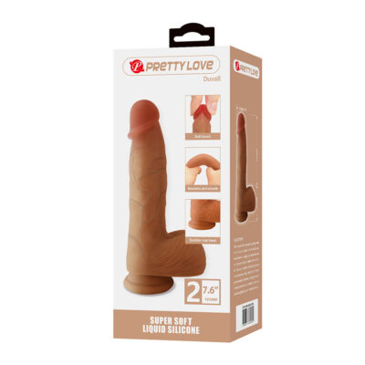 Pretty love - duvall dildo realista com ventosa 19,3 cm -ø- 4,5 cm - image 7