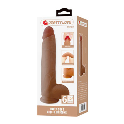 Pretty love - mendel dildo realista com ventosa 25,5 cm -ø- 5,6 cm pretty love high grade caliente. Pt