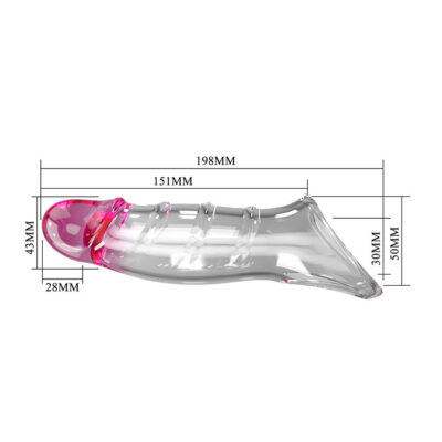 Pretty love - darnell capa de pênis com efeito transparente pretty love male caliente. Pt