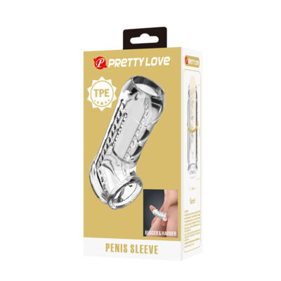 Pretty love - capa peniana transparente texturizada pretty love male caliente. Pt