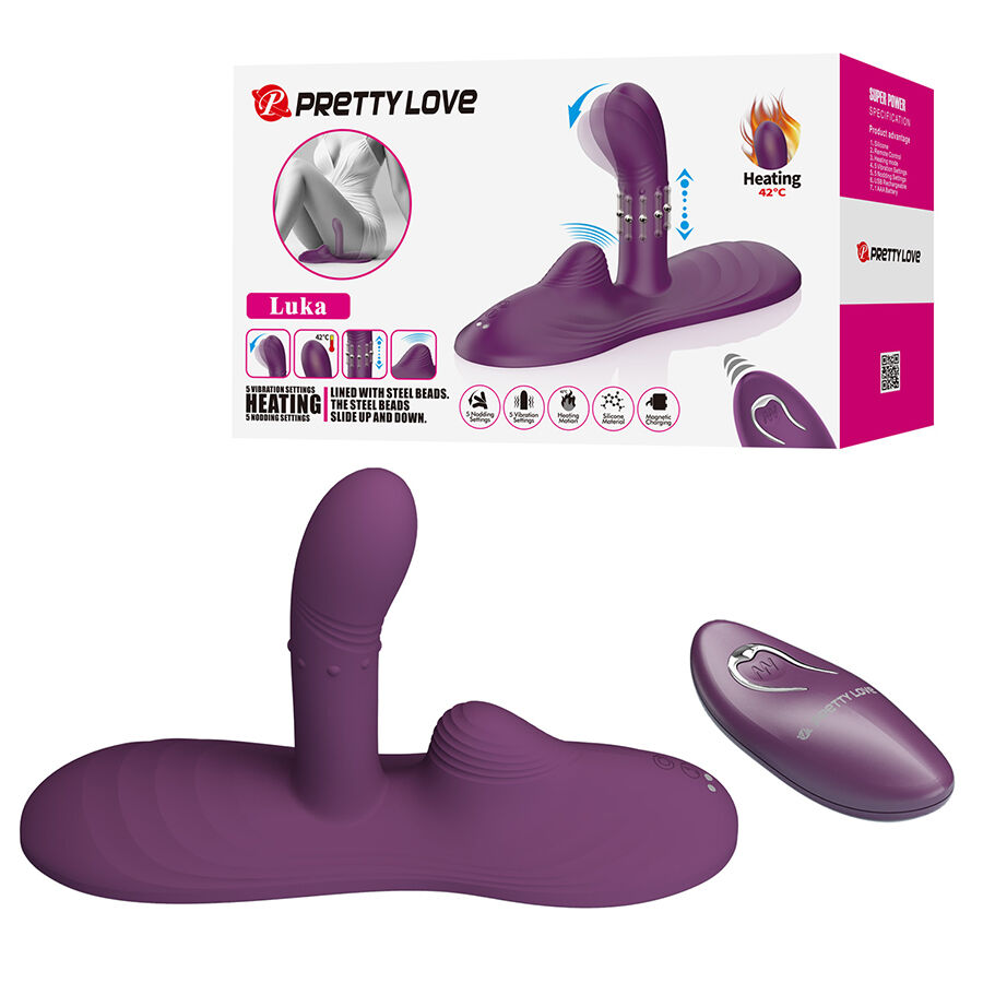 PRETTY LOVE - LUKA VIBRADOR DE SENTADO COM EFEITO DE CALOR E CONTROLE REMOTO 1 Pretty love - luka vibrador de sentado com efeito de calor e controle remoto