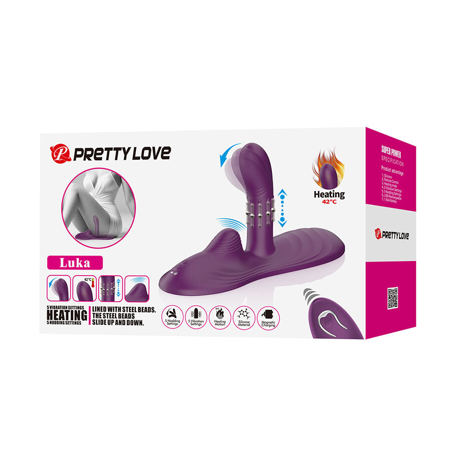 PRETTY LOVE - LUKA VIBRADOR DE SENTADO COM EFEITO DE CALOR E CONTROLE REMOTO 10 Pretty love - luka vibrador de sentado com efeito de calor e controle remoto - image 10