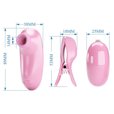 Pretty love - imonie kit multifuncional 3 em 1 com ventosa, mamilos e clitóris pretty love flirtation caliente. Pt