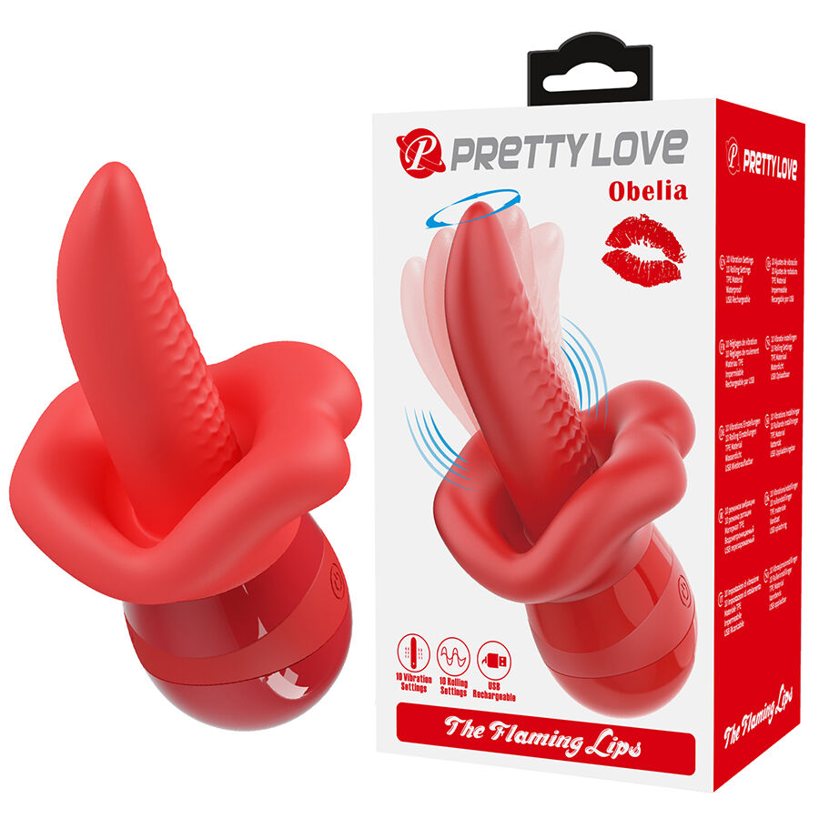 PRETTY LOVE - OBELIA VIBRADOR DE LÍNGUA COM MOVIMENTO ORBITAL 1 Pretty love - obelia vibrador de língua com movimento orbital
