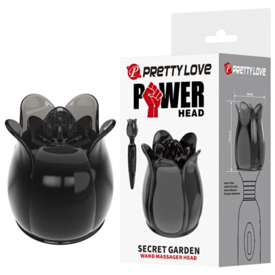 PRETTY LOVE - SECRET GARDEN CABEÇA DE MASSAGEM PRETA