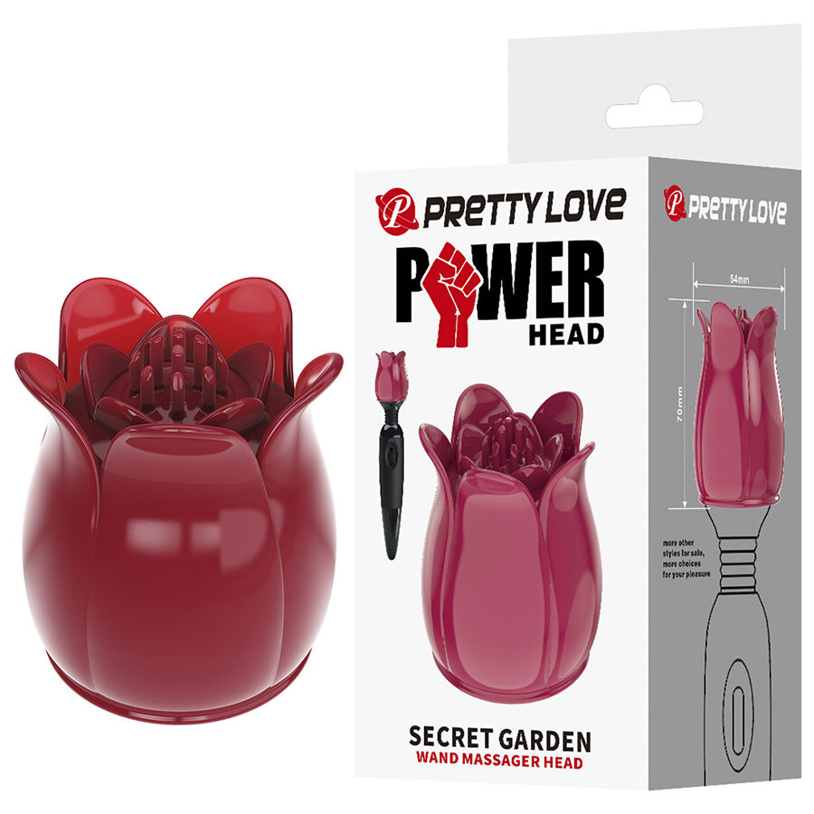 PRETTY LOVE - SECRET GARDEN CABEÇA DE MASSAGEM ROSA 1 Pretty love - secret garden cabeça de massagem rosa