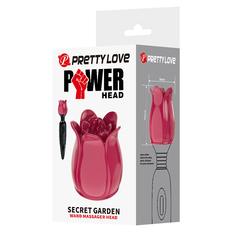 PRETTY LOVE - SECRET GARDEN CABEÇA DE MASSAGEM ROSA 9 Pretty love - secret garden cabeça de massagem rosa - image 9