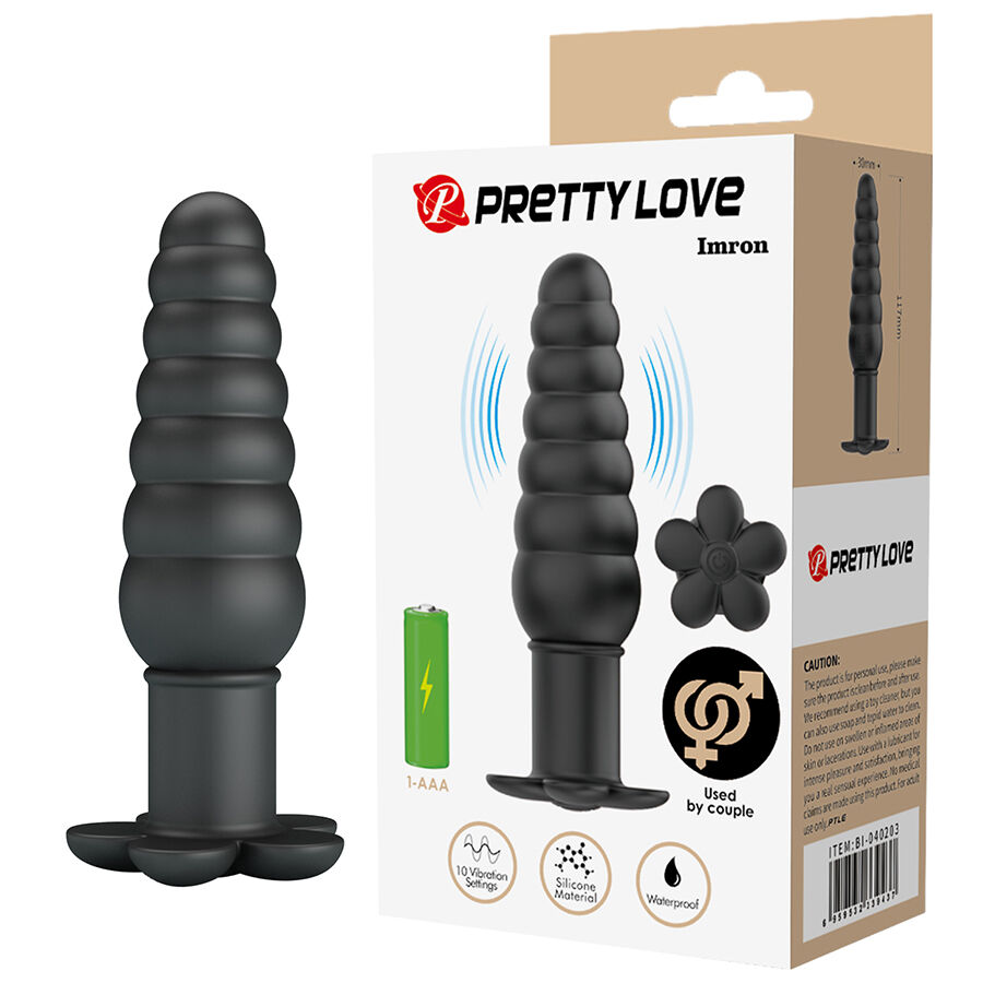 PRETTY LOVE - IMRON PLUG ANAL VIBRATÓRIO 1 Pretty love - imron plug anal vibratório