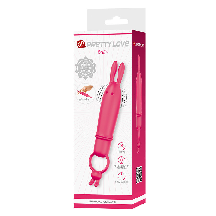 PRETTY LOVE - DELIA VIBRADOR RABBIT COM ANEL DE RESISTÊNCIA 9 Pretty love - delia vibrador rabbit com anel de resistência - image 9