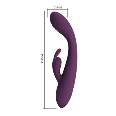 Pretty love - emma vibrador roxo rabbit com estimulador - image 8