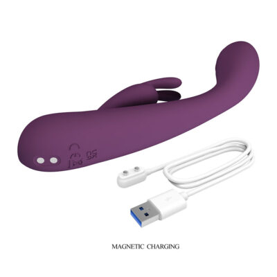 Pretty love - emma vibrador roxo rabbit com estimulador - image 6