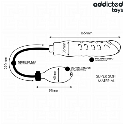ADDICTED TOYS - DILDO INFLABLE MODELO 1 10 Addicted toys - inflatable dildo model 1 addicted toys caliente. Pt
