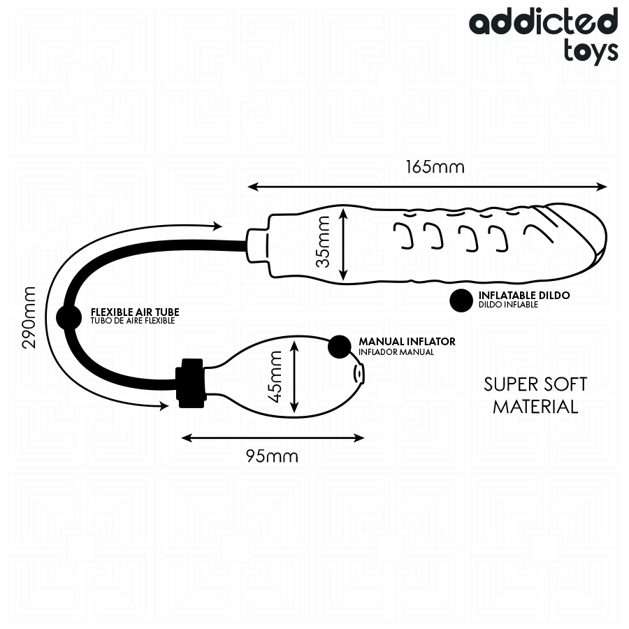 ADDICTED TOYS - DILDO INFLABLE MODELO 1 4 Addicted toys - dildo inflable modelo 1 - image 4