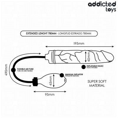 Addicted toys - inflatable dildo model 2 addicted toys caliente. Pt