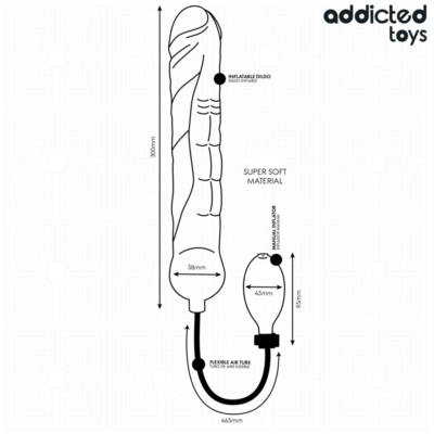 ADDICTED TOYS - DILDO INFLABLE XL MODELO 3 10 Addicted toys - inflatable dildo xl model 3 addicted toys caliente. Pt