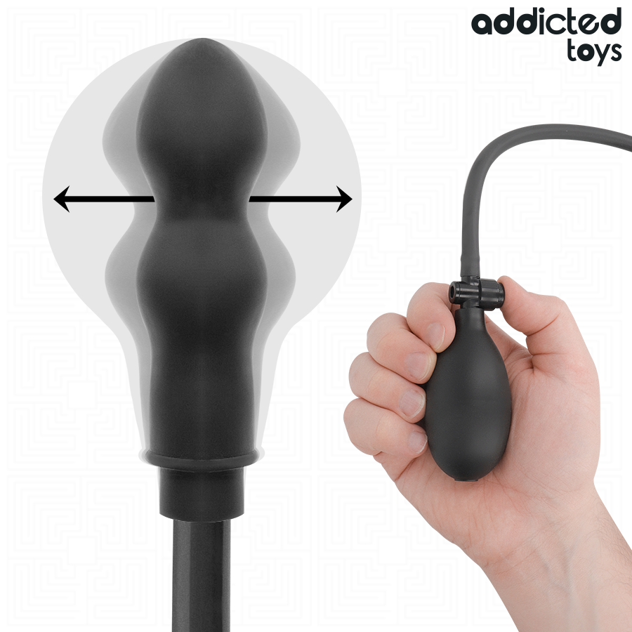 ADDICTED TOYS - PLUG ANAL DOBLE INFLABLE MODELO 3 2 Addicted toys - plug anal doble inflable modelo 3 - image 2