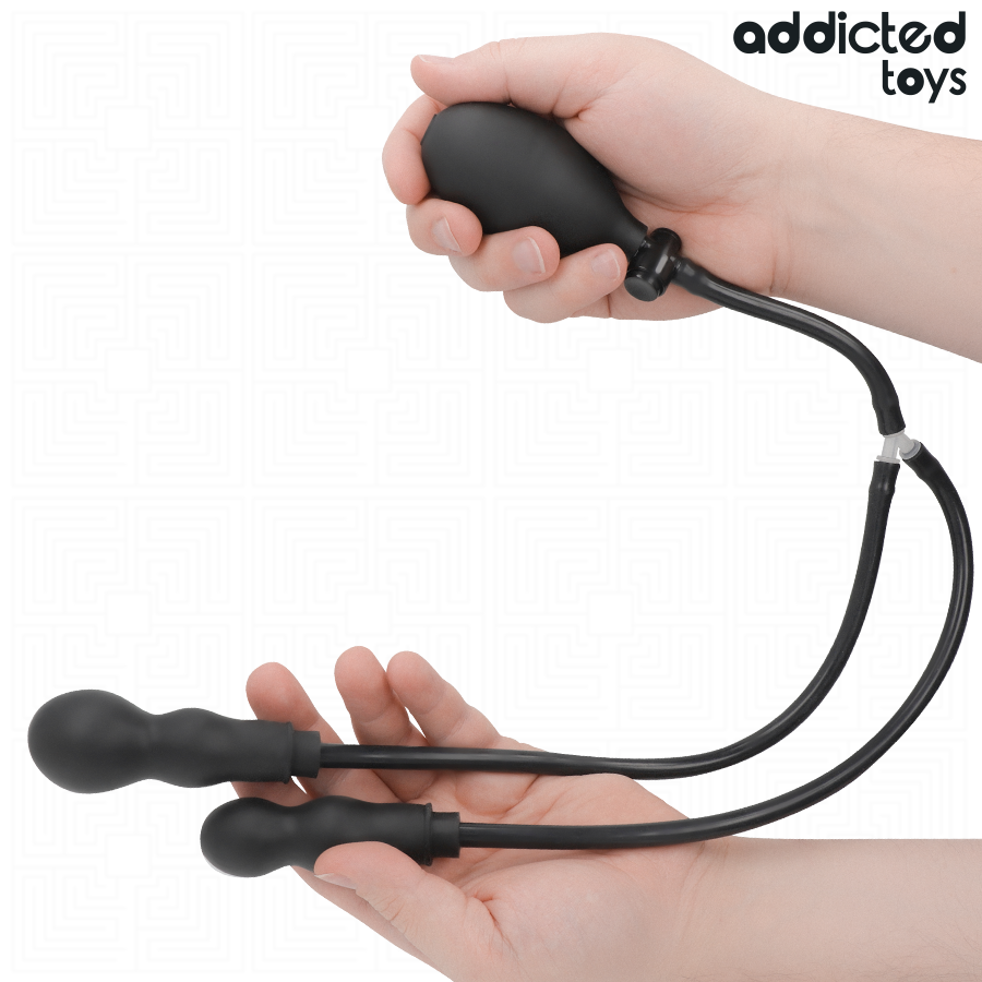 ADDICTED TOYS - PLUG ANAL DOBLE INFLABLE MODELO 3 5 Addicted toys - plug anal doble inflable modelo 3 - image 5