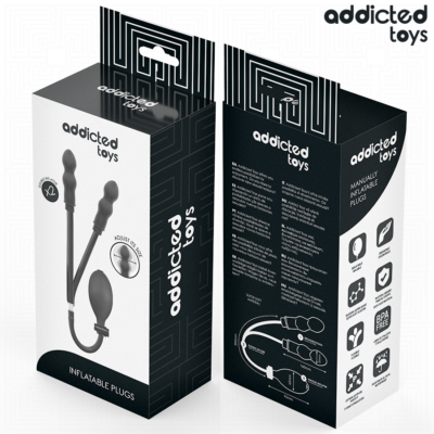 ADDICTED TOYS - PLUG ANAL DOBLE INFLABLE MODELO 3 13 Addicted toys - inflatable double butt plug model 3 addicted toys caliente. Pt