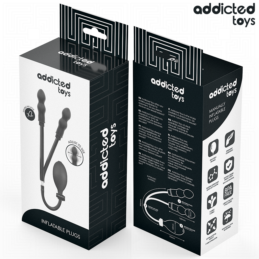 ADDICTED TOYS - PLUG ANAL DOBLE INFLABLE MODELO 3 7 Addicted toys - plug anal doble inflable modelo 3 - image 7