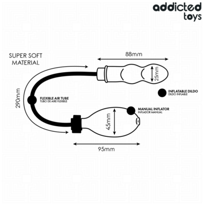 Addicted toys - inflatable butt plug model 2 addicted toys caliente. Pt