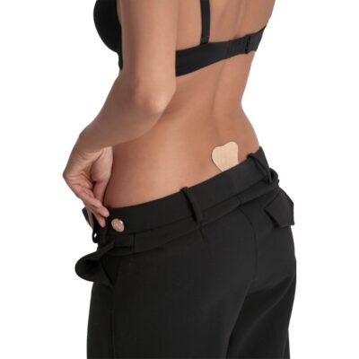 Alternative view of BYE-BRA - TANGA ADHESIVO ENCAJE BEIGE TALLA ÚNICA