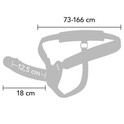 Alternative view of HIDDEN DESIRE - INFERNO MANGA PENIANA DE SILICONE COM STRAP-ON 18 CM