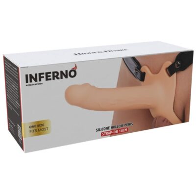 Hidden desire - inferno manga peniana de silicone com strap-on 18 cm hidden desire caliente. Pt