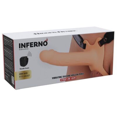 Hidden desire - inferno manga peniana vibratória com strap-on 18 cm hidden desire caliente. Pt