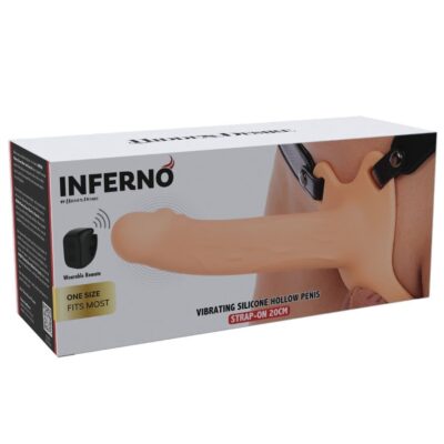 HIDDEN DESIRE - INFERNO MANGA PENIANA VIBRATÓRIA COM STRAP-ON 20 CM 13 Hidden desire - inferno manga peniana vibratória com strap-on 20 cm hidden desire caliente. Pt