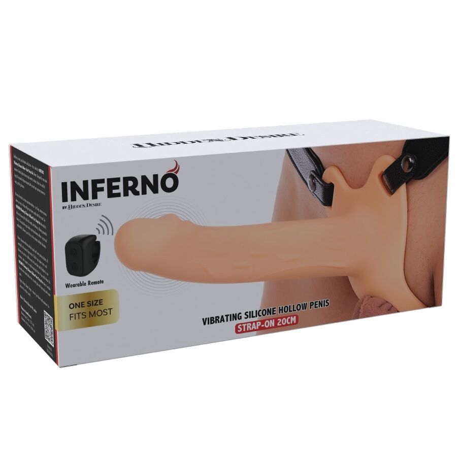 HIDDEN DESIRE - INFERNO MANGA PENIANA VIBRATÓRIA COM STRAP-ON 20 CM 7 Hidden desire - inferno manga peniana vibratória com strap-on 20 cm - image 7