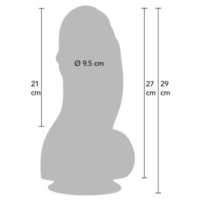 Alternative view of HIDDEN DESIRE - INFERNO DILDO FAT BOYS 27 CM