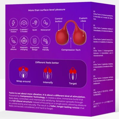 Snail vibe - twinn vibrador de dedo cherry snail vibe caliente. Pt