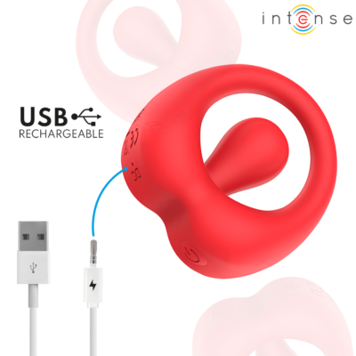 Intense - russell vibrating penis ring with clitoris stimulation red intense for him caliente. Pt