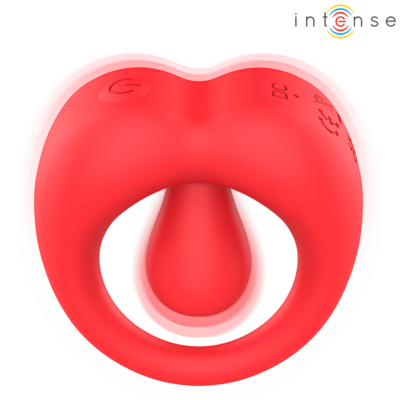 Alternative view of INTENSE - RUSSELL ANILLO VIBRADOR CON ESTIMULACIÓN DE CLÍTORIS ROJO